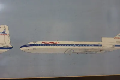 1982 Signed Limited Edition Piedmont Airlines Aircraft Fleet Print 204/500