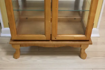 Lighted Wood & Glass Curio Display Cabinet (2 of 2)