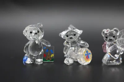 Swarovski Kris Bear Crystal Figurines International Collection – Lot of 4