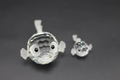 Swarovski Crystal South Sea Blowfish Figurines – Pair