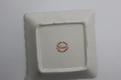 Japanese Kutani Porcelain Square Trinket Dishes