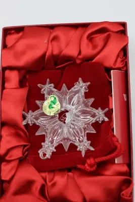 Waterford Crystal Snowflake & Snow Star Christmas Ornaments