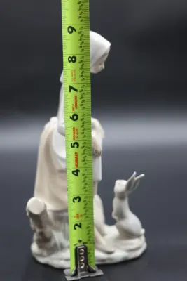 Lladró Rabbit’s Food Girl with Bunny Porcelain Figurine