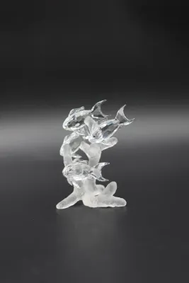 Swarovski Crystal Three South Sea Fish on Coral