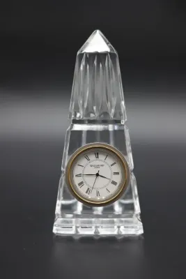 Waterford Crystal Obelisk Desk Clock