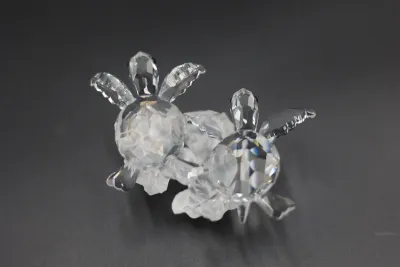 Swarovski Crystal Baby Sea Turtles on Coral
