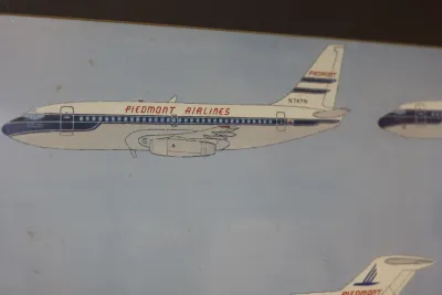 1982 Signed Limited Edition Piedmont Airlines Aircraft Fleet Print 204/500
