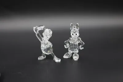 Swarovski Disney Showcase Donald & Daisy Duck Crystal Figurines