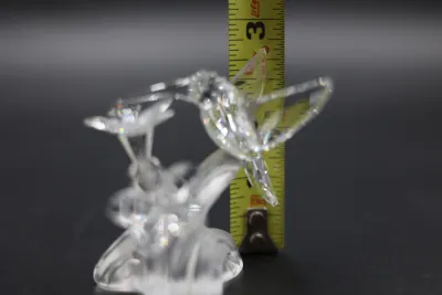 Swarovski Crystal Hummingbird with Flowers Figurine