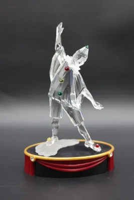Swarovski SCS Harlequin Masquerade Crystal Figurine with Display Stand