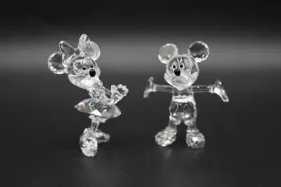 Swarovski Disney Showcase Mickey & Minnie Mouse Crystal Figurines