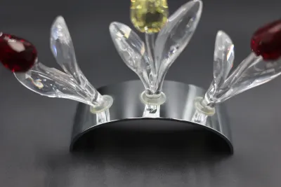 Swarovski Crystal SCS Tulip Trio with Display Stand