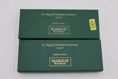 Marquis by Waterford 12 Days of Christmas Crystal Ornaments