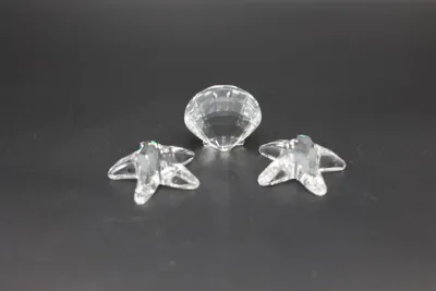 Swarovski Crystal Clam Shell & Starfish Figurines