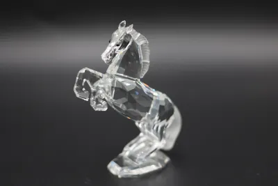 Swarovski Crystal White Rearing Stallion Horse Figurine