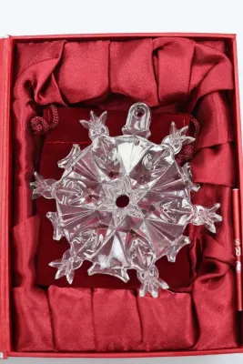 Waterford Crystal Snowflake & Snow Star Christmas Ornaments