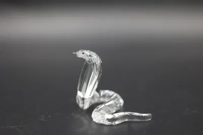 Swarovski Crystal Cobra Snake Figurine