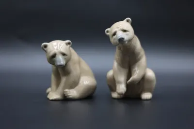 Lladró Porcelain Bear Figurines