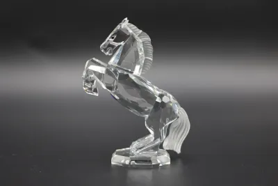 Swarovski Crystal White Rearing Stallion Horse Figurine
