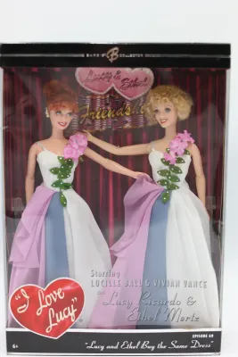 I Love Lucy Lucy & Ethel Buy the Same Dress Doll Set