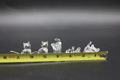 Swarovski Crystal Cat & Kitten Figurines - Lot of 5