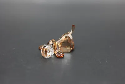 Swarovski Lovlots Peppino Basset Hound Crystal Figurine with Box