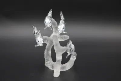 Swarovski Crystal Three South Sea Fish on Coral