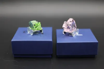 Swarovski Crystal Little Companions Crocodile & Camel with Boxes