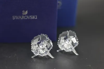 Swarovski Crystal Flower Figurines with Boxes - Lot of 6