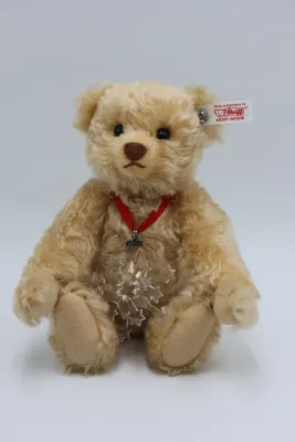 2004 Steiff Swarovski “Daniel” Teddy Bear with Crystal Snowflake Ornament