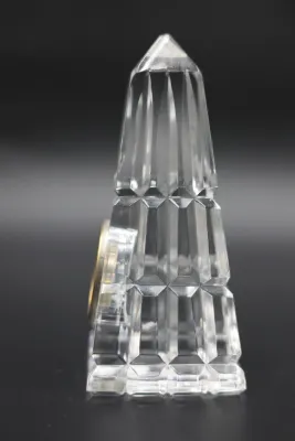 Waterford Crystal Obelisk Desk Clock