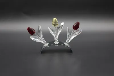 Swarovski Crystal SCS Tulip Trio with Display Stand