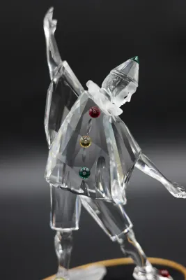 Swarovski SCS Harlequin Masquerade Crystal Figurine with Display Stand