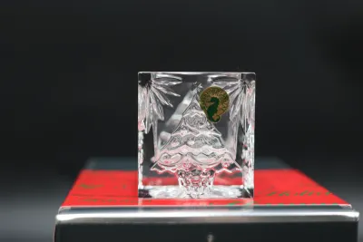 Waterford Crystal Happy Holidays Christmas Tree Votive