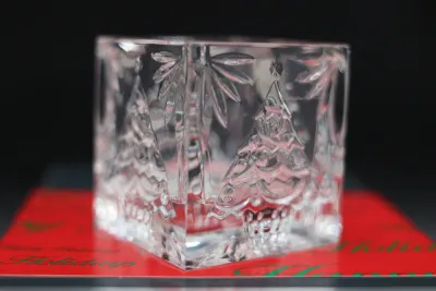 Waterford Crystal Happy Holidays Christmas Tree Votive