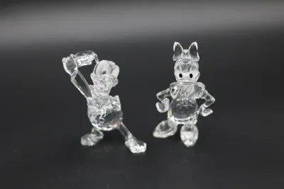 Swarovski Disney Showcase Donald & Daisy Duck Crystal Figurines