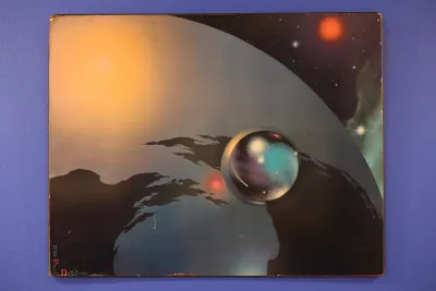 Paul Detlefsen “Worlds Beyond” 1969 Vintage Space Art Print