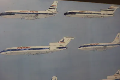 1982 Signed Limited Edition Piedmont Airlines Aircraft Fleet Print 204/500