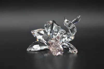 Swarovski Bumblebee Bee on Flower Crystal Figurine