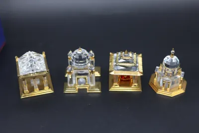 Swarovski Crystal Memories Journeys Architectural Figurines – Set of 4 with Boxes