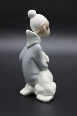 Lladró Shepherd Boy with Lamb Porcelain Figurine