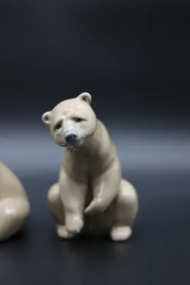 Lladró Porcelain Bear Figurines