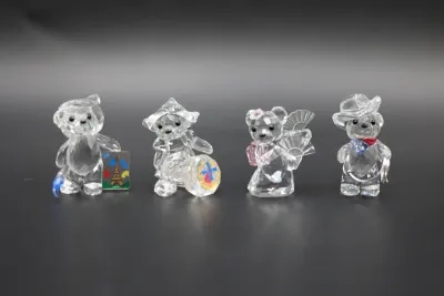 Swarovski Kris Bear Crystal Figurines International Collection – Lot of 4