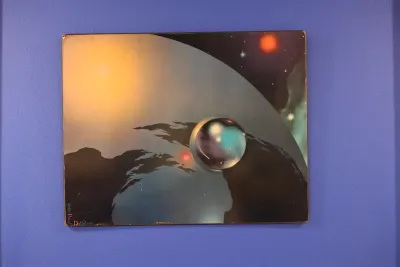 Paul Detlefsen “Worlds Beyond” 1969 Vintage Space Art Print