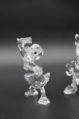 Swarovski Disney Showcase Donald & Daisy Duck Crystal Figurines