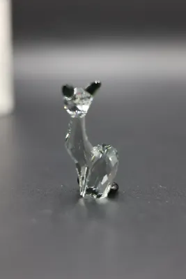 Swarovski Crystal Cat Figurine with Original Box