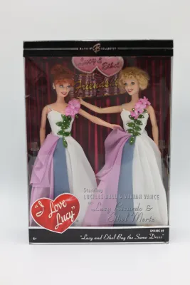 I Love Lucy Lucy & Ethel Buy the Same Dress Doll Set