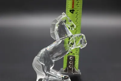 Swarovski Crystal White Rearing Stallion Horse Figurine