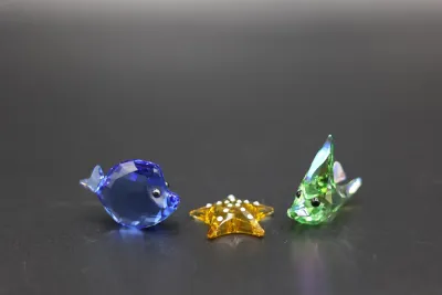 Swarovski Lovlots Sea Life Shelly & Sam Crystal Fish & Starfish with Box