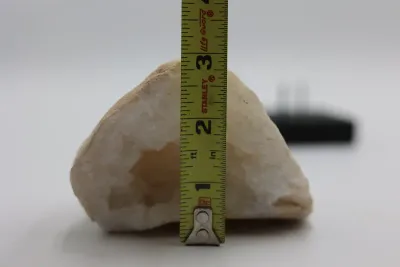 Natural Quartz Geode on Black Display Stand
